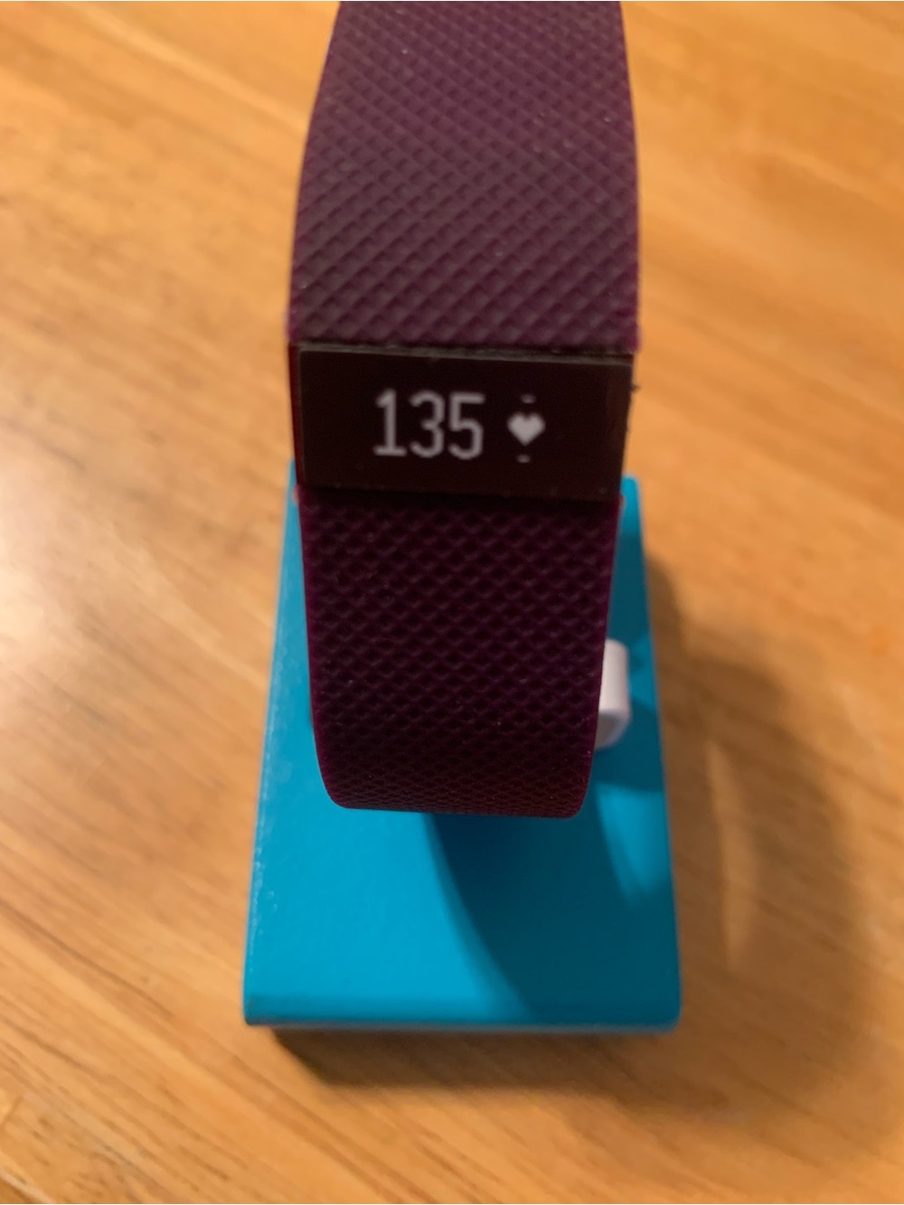 Fitbit Charge HR Wireless Activity Wristband Plum Sz Large (6.2" - 7.6")